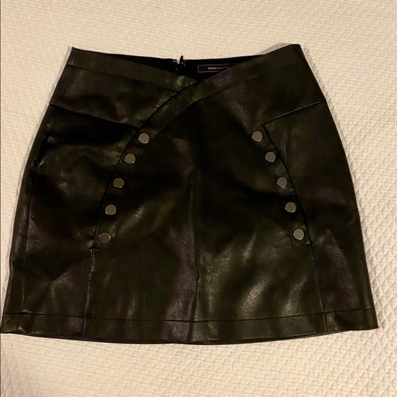 BCBGMaxazria Vegan Leather Mini Skirt - Picture 4 of 8